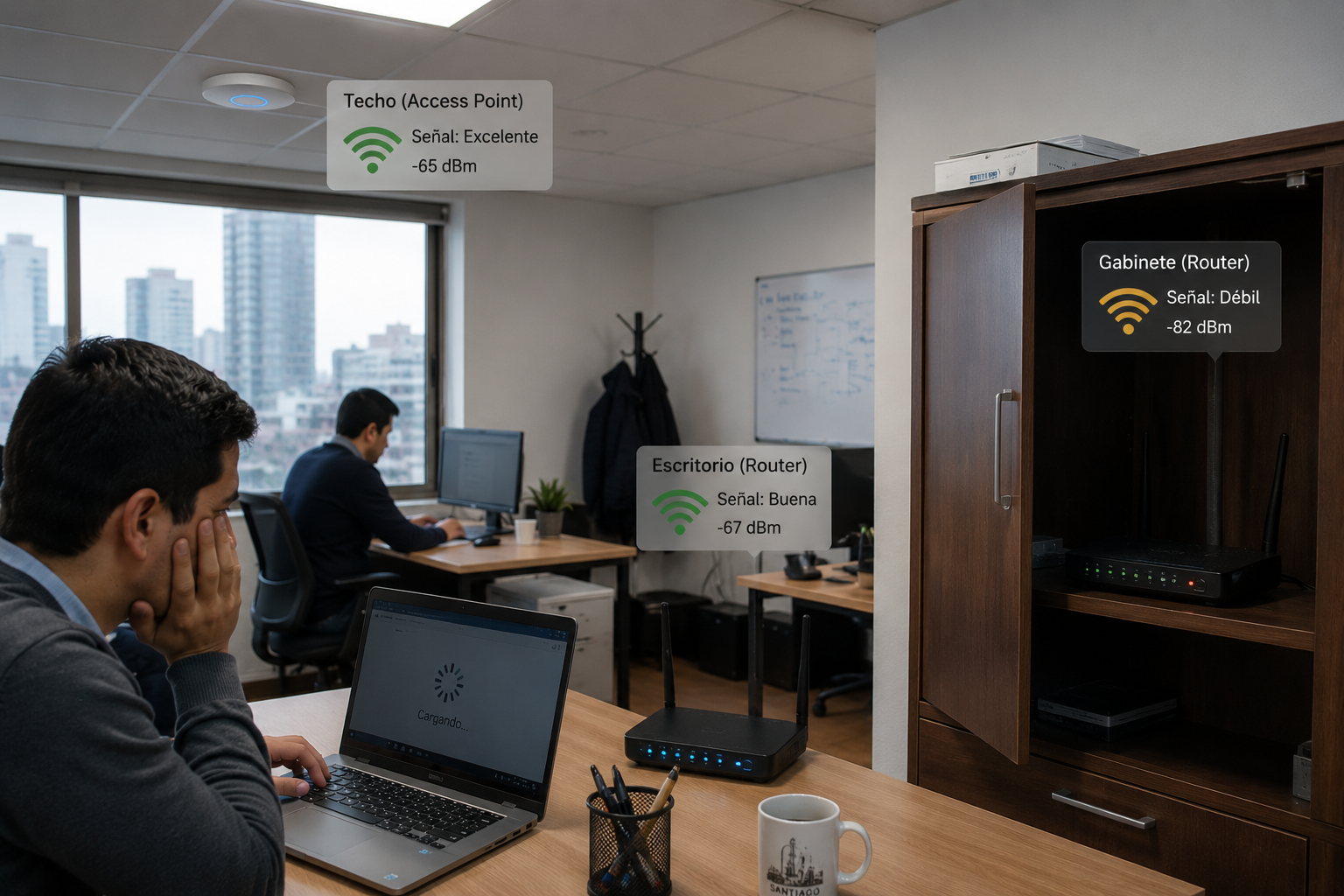 WiFi lento en la oficina: causas y cómo solucionarlo
